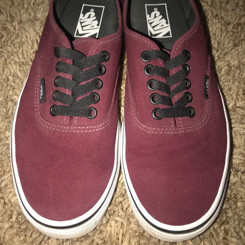 Burgundy vans